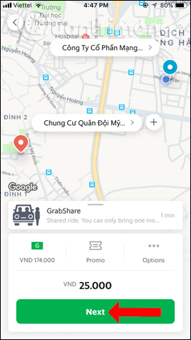 Số tiền cần thanh toán 