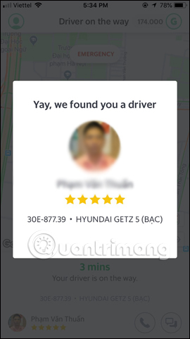 Thông tin tài xế