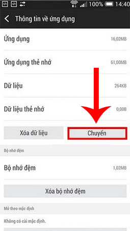 Chuyển ứng dụng