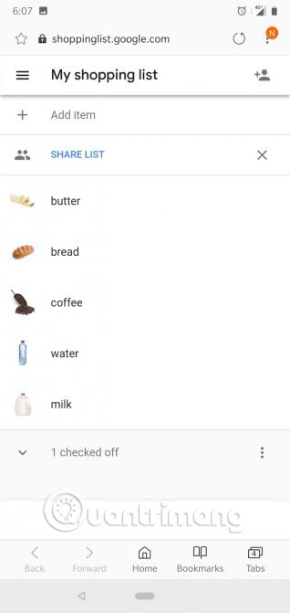 Shopping List