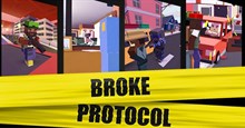Mời tải Broke Protocol, game “dị” kết hợp giữa GTA và Minecraft đang miễn phí trên Steam