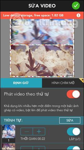 Cách dùng PicPlayPost ghép, tạo khung cho video