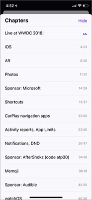 Tìm các phần có sẵn trong danh sách