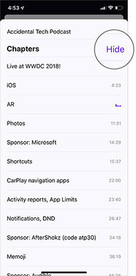 Nhấn vào Hide để ẩn chương trình
