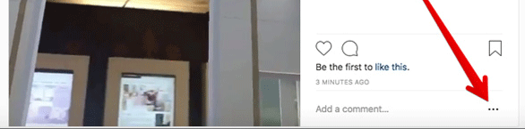 Nhấp vào dấu 3 chấm trong ô bình luận