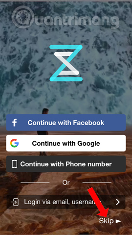 Đăng nhập ứng dụng 