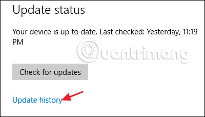 Lịch sử cập nhật