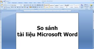 Cách so sánh tài liệu Microsoft Word sử dụng Legal Blackline