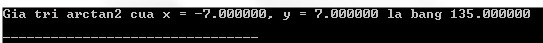 Hàm atan2() trong C