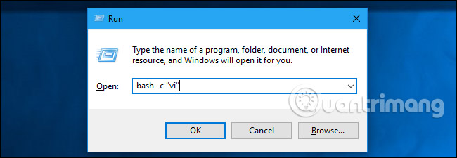 Chạy các lệnh Linux
