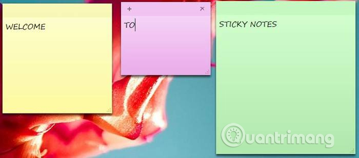 Ứng dụng Sticky Notes 
