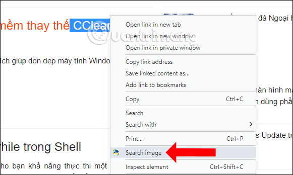 Công cụ Search image