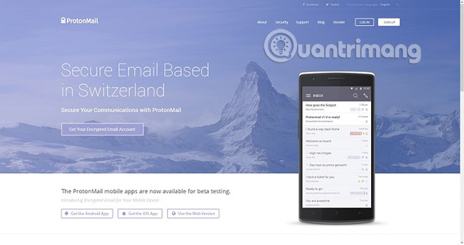 Sử dụng email mã hóa