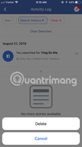 Chạm vào mũi tên 