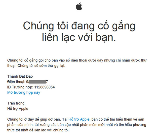 Thông báo của Apple