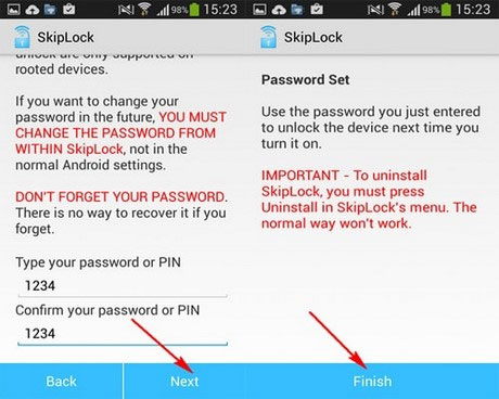 Nhập mật khẩu để khoá màn hình khi kết nối vào Wi-Fi lạ
