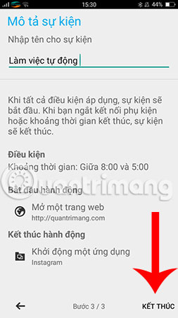 Nhập tên mô tả cho sự kiện