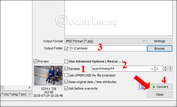 Đổi tên ảnh hàng loạt