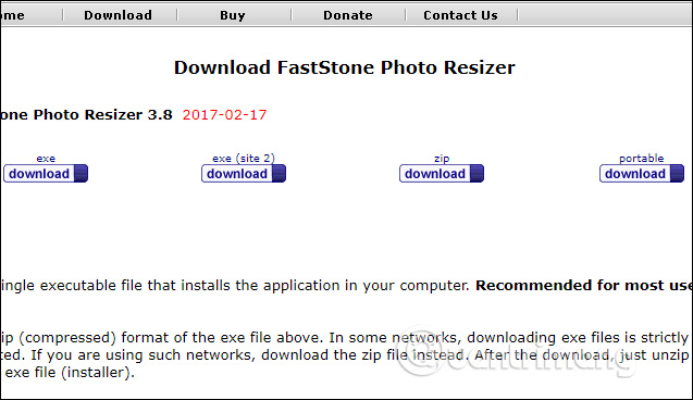 Chọn bản download 