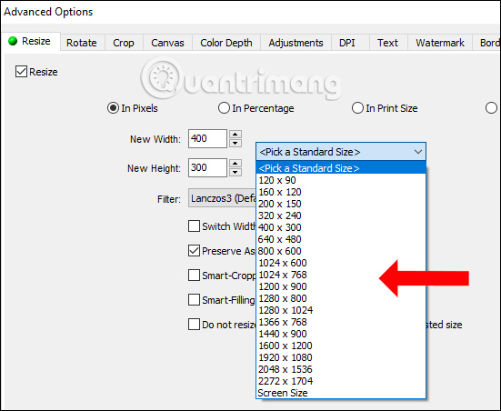 Đổi kích thước ảnh