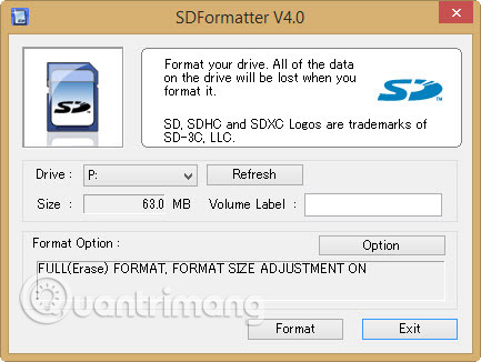 SD Card Formatter