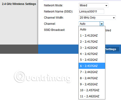 Chuyên kênh để tránh nhiễu
