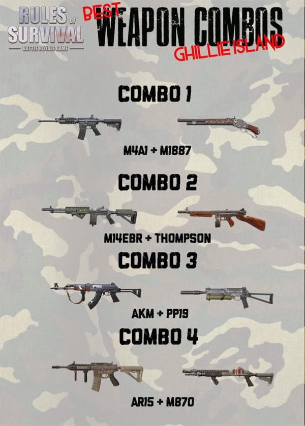Danh sách combo súng