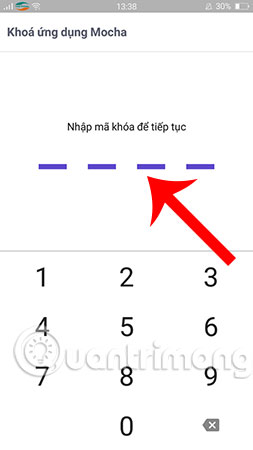 Kiểm tra thử mã khóa Mocha vừa đặt