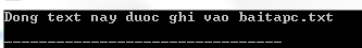 Bây giờ bạn theo dõi nội dung của file trên bởi sử dụng chương trình C 