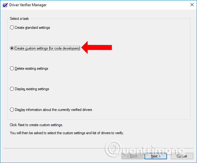 Thiết lập tùy chỉnh