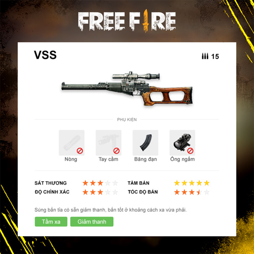 Cách sử dụng súng bắn tỉa trong Garena Free Fire