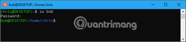 Chuyển đổi giữa các tài khoản