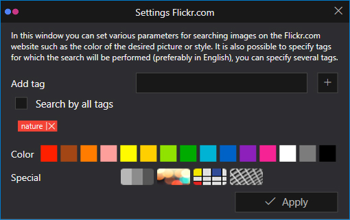 Tùy chỉnh ảnh nền trên Flickr