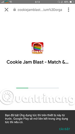 Quá trình liên kết game đang diễn ra