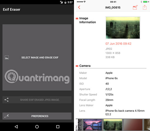 Xóa bằng ứng dụng