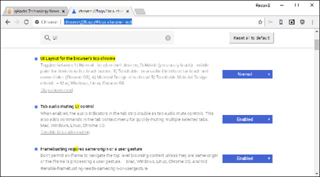 Giao diện cũ với các góc nhọn hơn 