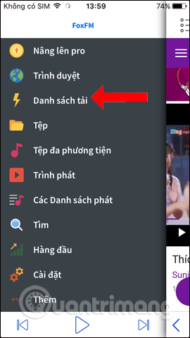 Danh sách tải video