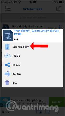 Giải nén video
