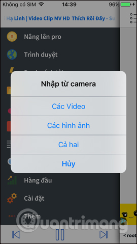 Tải video từ camera