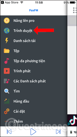 Tìm kiếm trên trình duyệt