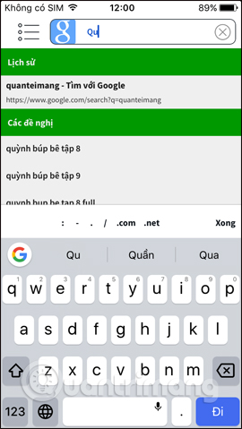 Tìm kiếm trang web