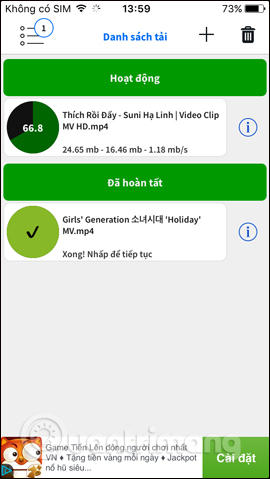 Quá trình tải video