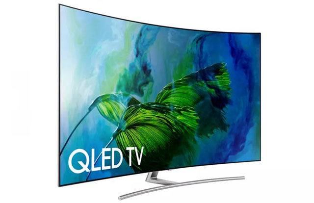 Màn hình cong HDTV dòng Samsung QLED có thiết kế hầu như không viền b