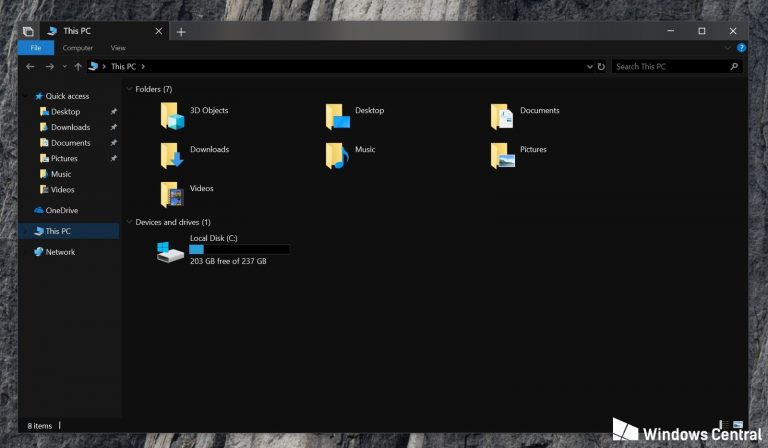 Giao diện Dark Theme của File Explorer được người dùng mong chờ