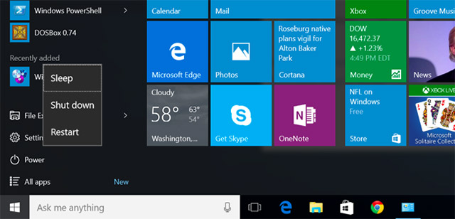 Tính năng Sleep và Hibernate