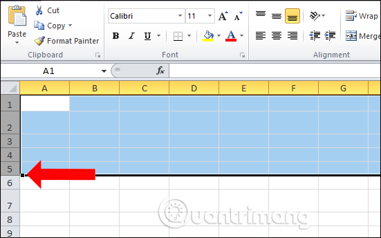 Các cách giãn dòng trong Excel