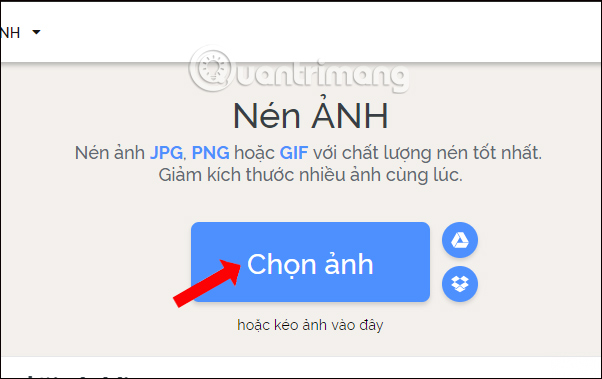 Tải ảnh lên dịch vụ]