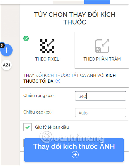 Giảm kích thước ảnh