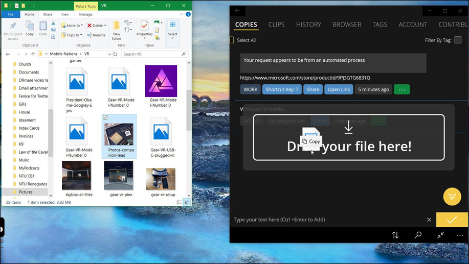 Cách dùng Copy Space quản lý nội dung clipboard Windows 10 - Ảnh minh hoạ 3