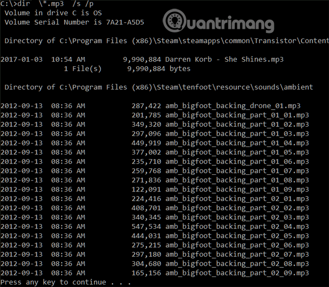 Sử dụng lệnh /p
